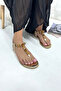Gold Leopard Stone Women's Sandals P060