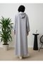 Hooded Long Sports Cap - Gray - Por La Cara - 3