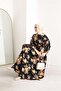 Dipmoda Women's Imported Fabric Hijab Chiffon Dress Sms026 - Yellow - 2