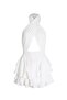 Mykonos Cross-Neck White Short Dress - 4