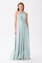 Çağla Turtleneck Chiffon Evening Dress - 4