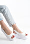 High Wedge Sole Closed Side Single Stripe Summer Women's Sandals Shoes - 7