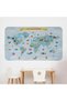 Educational World Map World Atlas Children's and Baby's Room Wall Sticker-3791 - 8
