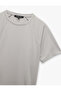 Short Sleeve Crew Neck Relaxed Cut Basic Sports T-Shirt - 3