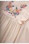 Ethnic Süzene Embroidered Organic Muslin Dress 1-7 Years Natural - 3