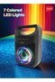 Portable Bluetooth Speaker, 300W PMPO, 4-Inch Speaker, 7 Colored LED Lights, 800mAh Battery - MOLTO - 6