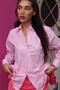 Pink Gingham Long Sleeve Women's Shirt Mg2386 - 2