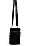 Women's Leather Black 2 Compartment Phone Bag - 2