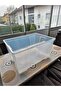 SAMLA Box with Lid - Transparent Storage, 79x57x43 cm, 130L | IKEA - 7
