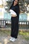 Two Piece Top, One Style: Long Sleeve & Sling Crop Set with Elasticized Hem Sweatpants - 3