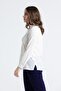 Long Sleeve Voile Avşar Summer Shirt Cream Krm - 3