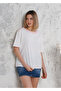 Single Jersey Fabric Loose Cut Contrast Color Karyoka Stitched Women's T-Shirt - 3