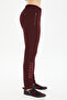 Claret Red Lycra Women's Jogger Pants - Pockets, for Outdoor Hiking, Casual Sweatpants 0734 - 4
