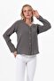 Long Sleeve Pearl Summer Muslin Shirt Gray Gray
