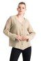Long Sleeve Pearl Summer Muslin Shirt Mink Vzn - 7