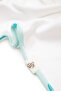 Turna Baby Blanket 100% Organic Cotton Combed Printed White-turquoise 100x100 Cm - 4