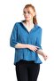 Long Sleeve Shile Cloth Peyker Summer Shirt Indigo Indg - 7