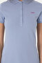 Women's Light Blue Basic Polo Neck T-Shirt 50305764 -Vr003 - 7