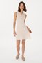 Women's Cream Mini Size Knitwear Dress 50299466-Vr071 - 3