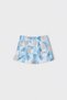 Floral High Waisted Relaxed Cut Summer Casual and Special Occasion Eid Girls Shorts - 4