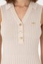 Women's Cream Mini Size Knitwear Dress 50299466-Vr071 - 5