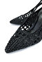 Women's Vegan Black Heeled Shoes - 3