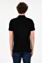 Men's Black Slim Fit Polo Neck Basic T-Shirt 50305929-VR046 - 6