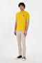 Men's Yellow Slim Fit Polo Neck Basic T-Shirt 50305929-VR094 - 5