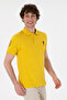 Men's Yellow Slim Fit Polo Neck Basic T-Shirt 50305929-VR094 - 2