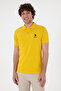 Men's Yellow Slim Fit Polo Neck Basic T-Shirt 50305929-VR094 - 4