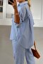 Women's Shirt and Loose-Leg Pants Set 4S012 - 4