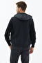Quilted Hooded Zippered Knitwear Vest Anthracite - 4