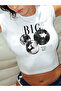 المرأة مرحبًا بكم في ديسكو Y2K Tee Crop