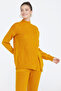 Women's Slit Knitwear Sweater - Apricot - 2