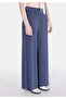Regular Fit Mid Waist Straight Women's Blue Sweatpants - 4