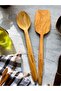 Olive Tree Set of 2 Wooden Spatula Wooden Pot Spoon 29 cm