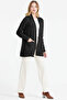 Women's Hair Knitted Wool Knitwear Jacket - Anthracite - 3
