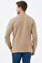 Polo Collar Buttoned Knitwear Jacket - Camel - 4