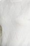 Half Fisherman Motif Knitwear Sweater - Bone Color - 5