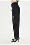 Black Design Pants with Zipper Detail - 3