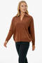 Polo Neck Pocket Knitwear Sweater Tan - 4