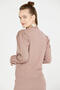 Balloon Sleeve Knitwear Cardigan - Powder - 4