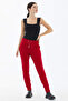 Women's Pocket Knitwear Trousers - Red - 3