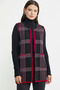 Full Needle Double Color Wool Knitwear Vest - Black - 2