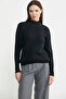 Half Fisherman Motif Knitwear Sweater - Black - 4
