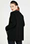 Baby Collar Embroidered Women's Knitwear Jacket - Black - 4