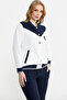 Color Block Gradient Crepe Suit - Navy Blue - 2