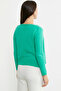 Knitwear Cardigan Set with Inner Straps - Green - 6