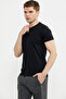 Cotton T-Shirt with Embossed Print Detail - Black - 5