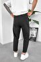 Black Patch Detail Parachute Boyfriend Pants - 3